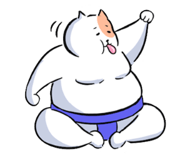 sumou cat sticker #8037745