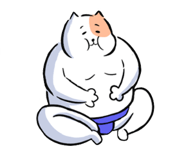 sumou cat sticker #8037750