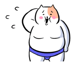 sumou cat sticker #8037753