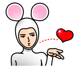 Costume of mouse sticker #8038198