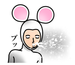 Costume of mouse sticker #8038209