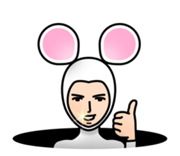 Costume of mouse sticker #8038225