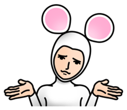 Costume of mouse sticker #8038228
