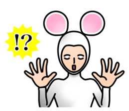 Costume of mouse sticker #8038229