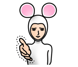 Costume of mouse sticker #8038232