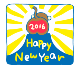 New Year's card 2016 sticker #8039443