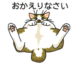 Cat on an empty stomach2 sticker #8040088