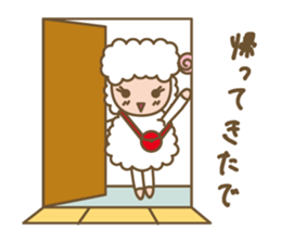 Sheep ram -chan white sticker #8040254