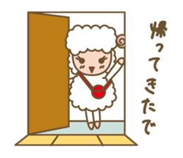 Sheep ram -chan white sticker #8040254