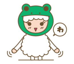 Sheep ram -chan white sticker #8040265