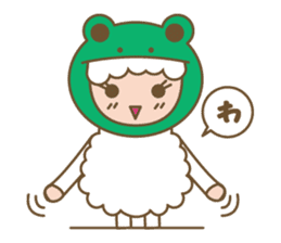 Sheep ram -chan white sticker #8040265