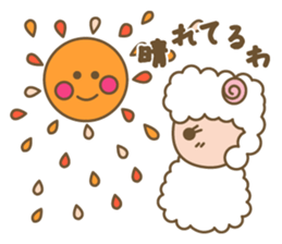 Sheep ram -chan white sticker #8040274