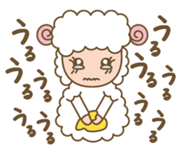 Sheep ram -chan white sticker #8040277