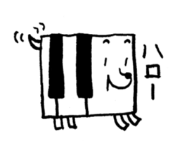 PIANO DOG 3 sticker #8040564