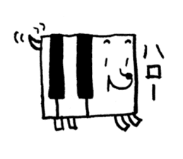 PIANO DOG 3 sticker #8040564