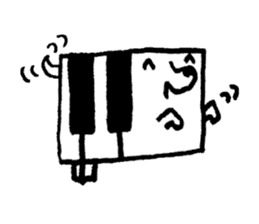 PIANO DOG 3 sticker #8040573