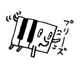 PIANO DOG 3 sticker #8040582