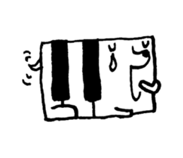 PIANO DOG 3 sticker #8040588