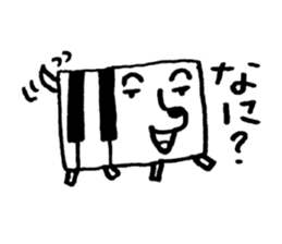 PIANO DOG 3 sticker #8040593