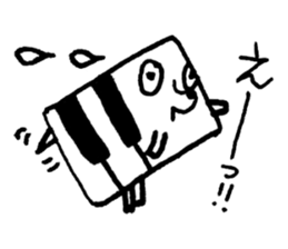 PIANO DOG 3 sticker #8040595