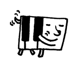 PIANO DOG 3 sticker #8040597