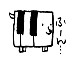 PIANO DOG 3 sticker #8040600