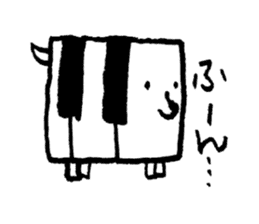 PIANO DOG 3 sticker #8040600
