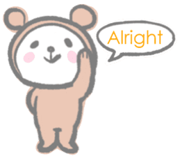 Kawaii Teddy Bear 2 (English ver.) sticker #8041263