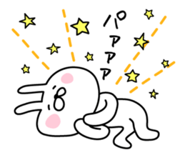 Bunny lying down sticker #8041336