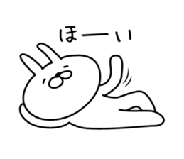 Bunny lying down sticker #8041340