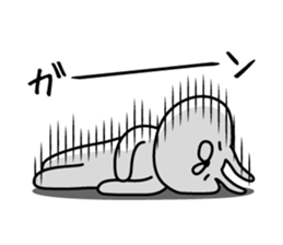 Bunny lying down sticker #8041348