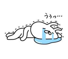 Bunny lying down sticker #8041355