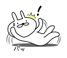 Bunny lying down sticker #8041356
