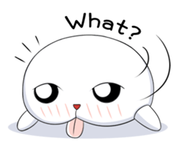 White Q sticker #8042806