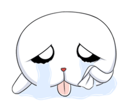 White Q sticker #8042808