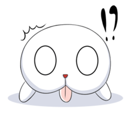 White Q sticker #8042811