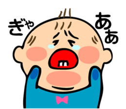 Sticker of the baby of drooping eyes. sticker #8042872