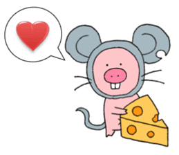 ETON: Pigs wanted to be zodiac sticker #8043044
