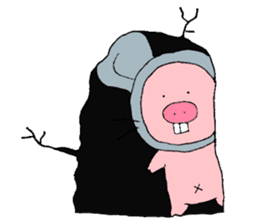 ETON: Pigs wanted to be zodiac sticker #8043047