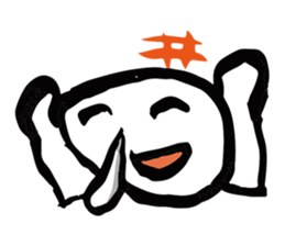 Energetic man of runny nose sticker #8043112