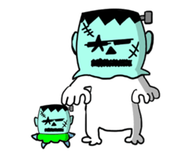 Headgear Monsters Halloween sticker #8043524