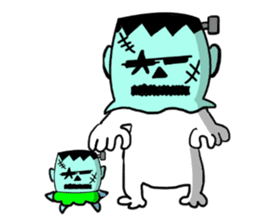 Headgear Monsters Halloween sticker #8043524