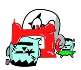 Headgear Monsters Halloween sticker #8043530