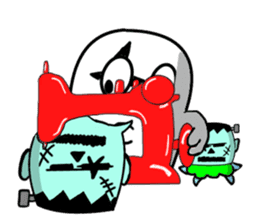 Headgear Monsters Halloween sticker #8043530