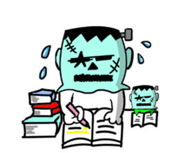 Headgear Monsters Halloween sticker #8043536