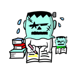 Headgear Monsters Halloween sticker #8043536