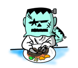 Headgear Monsters Halloween sticker #8043540