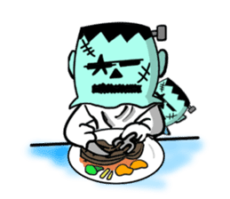 Headgear Monsters Halloween sticker #8043540