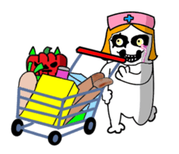 Headgear Monsters Halloween sticker #8043557