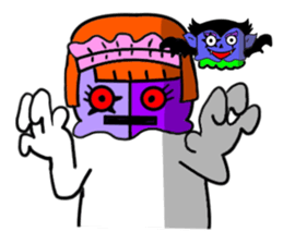 Headgear Monsters Halloween sticker #8043559